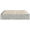vidaXL Bettgestell Betongrau 200x200 cm