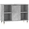vidaXL Badschrank Betongrau 80x33x60 cm Holzwerkstoff