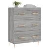 vidaXL Sideboard Grau Sonoma 69,5x34x90 cm Holzwerkstoff