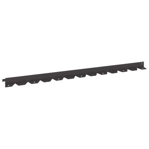 vidaXL Raseneinfassung 10 stk. 102 x 4 x 4 cm Stahl Schwarz