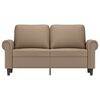 vidaXL 2-Sitzer-Sofa Cappuccino-Braun 120 cm Kunstleder