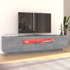 vidaXL TV-Schrank mit LED-Leuchten Grau Sonoma 160x35x40 cm