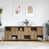 vidaXL Sideboards 3 pcs Artisan-Eiche 180 x 35 x 70 cm Holzwerkstoff