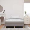 vidaXL Boxspringbett mit Matratze Taupe 120 x 200 cm Stoff