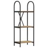 vidaXL B&uuml;cherregal 3 Ebenen 40 x 30 x 109 cm Holzwerkstoff