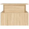 vidaXL Couchtisch Sonoma-Eiche 90x55x42,5 cm Holzwerkstoff