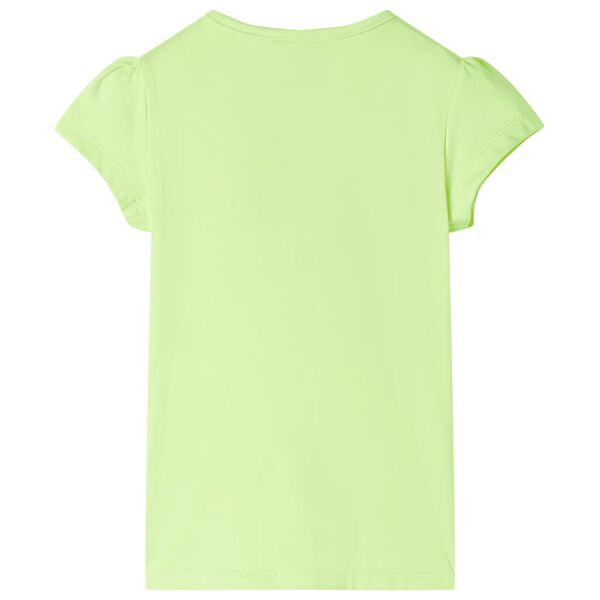 Kinder-T-Shirt Neongelb 128