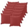 vidaXL Kissenbezug 12 stk. HOUTEN Weinrot 45 x 45 cm Polyester