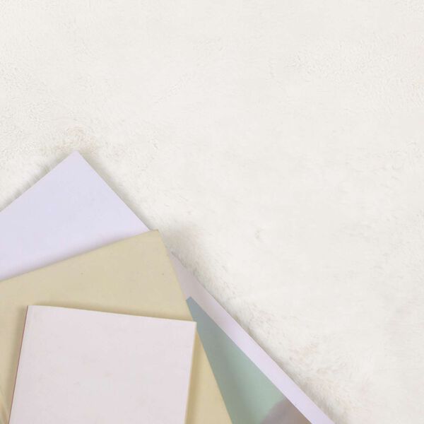 vidaXL Kunstfell Hasen Teppich Olite Creme 140 x 200 cm Polyester