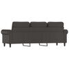 vidaXL 3-Sitzer-Sofa Grau 180 cm Kunstleder