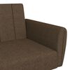 vidaXL Schlafsofa 2-Sitzer Braun Stoff