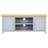 vidaXL TV-Schrank 120x35x48 cm Massivholz Eiche
