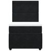vidaXL Boxspringbett mit Matratze Schwarz 90x190 cm Samt