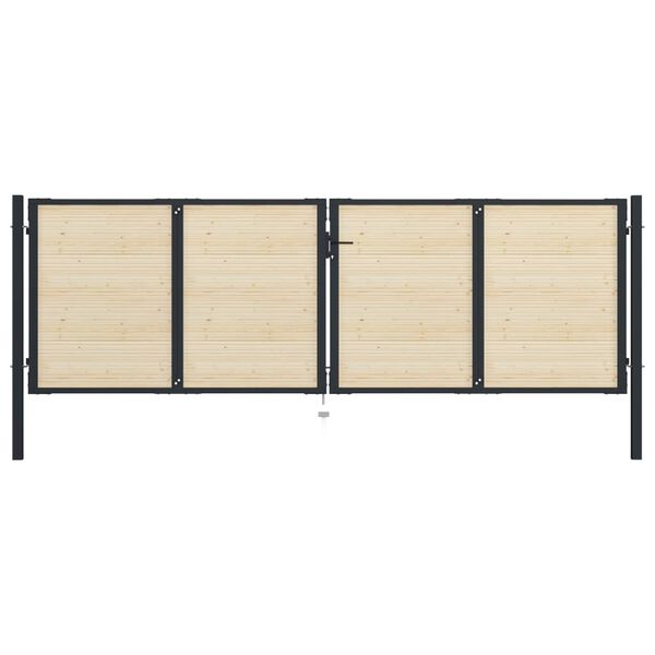 vidaXL Zaunlatten 64 Stk. 89 cm Massivholz Fichte