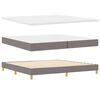 vidaXL Boxspringbett mit Matratze Taupe 200 x 200 cm Stoff