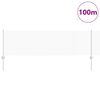 vidaXL Zaun mit Pfosten Silber 0,6 x 100 m Stahl