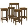 vidaXL 5-tlg. Bar-Set Honigbraun Massivholz Kiefer