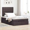 vidaXL Ottoman-Bett mit Matratze Dunkelbraun 120x190 cm Stoff