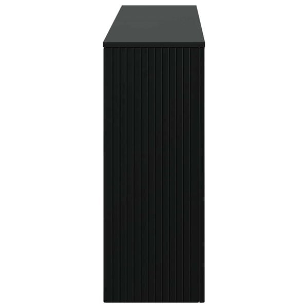 vidaXL Konsolentisch Gestreift Schwarz 155 x 29 x 74 cm Holzwerkstoff