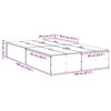 vidaXL Bettgestell mit Speicher Grau Sonoma 120 x 190 cm Holzwerkstoff