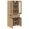 vidaXL Highboard Artisan-Eiche 69,5 x 34 x 180 cm Holzwerkstoff