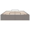vidaXL Ottoman-Bett ohne Matratze Taupe 120x200 cm Stoff