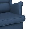 vidaXL Schaukelsessel Blau 74x90x102 cm Stoff