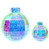 vidaXL Prismatische irisierende LED-Weihnachtskugel 2 stk. Mehrfarbig