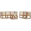 vidaXL Outdoor-Sofagarnitur mit Kissen 6 pcs Natur und Creme