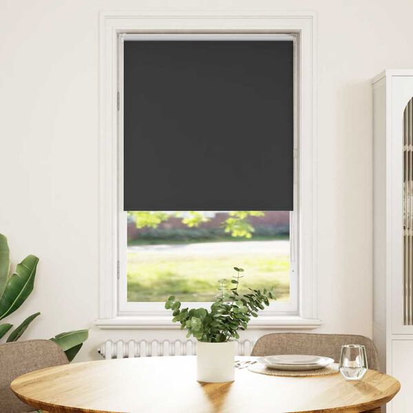 vidaXL Verdunkelungsrollo Schwarz 65x150 cm Stoffbreite 60,7 cm