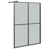 vidaXL Duschwand f&uuml;r Walk-in Dusche 140x195 cm Dunkles Sicherheitsglas