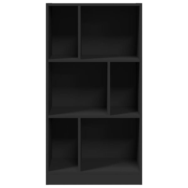 vidaXL B&uuml;cherregal Schwarz 57x28,5x107,5 cm Holzwerkstoff