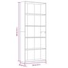 vidaXL B&uuml;cherregal 5 F&auml;cher Braun Eichen-Optik 80x30x189 cm