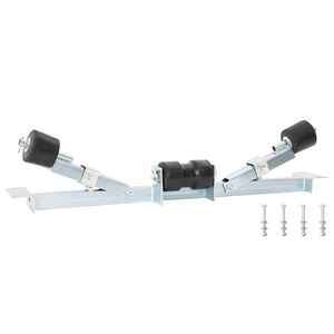 vidaXL Bootstrailer-Unterst&uuml;tzung 90,5 x 12 x 32 cm Verzinkter Stahl