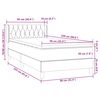vidaXL Boxspringbett mit Matratze Dunkelgr&uuml;n 90x220 cm Samt