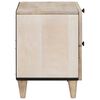 vidaXL Nachttisch 2 pcs Beige 40 x 33 x 46 cm Massivholz Akazie