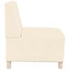 vidaXL | Modulares Armfreies Sofa | Creme 55 x 74 x 82 cm Cordstoff