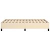 vidaXL Bettgestell ohne Matratze Creme 120x190 cm Stoff