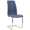vidaXL Freischwinger 6 Stk. Blau Stoff