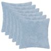 vidaXL Kissenbezug 6 stk. HEERLEN Himmelblau 40 x 40 cm