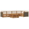 vidaXL Outdoor-Sofagarnitur 6 stk. Natur Massivholz Akazie
