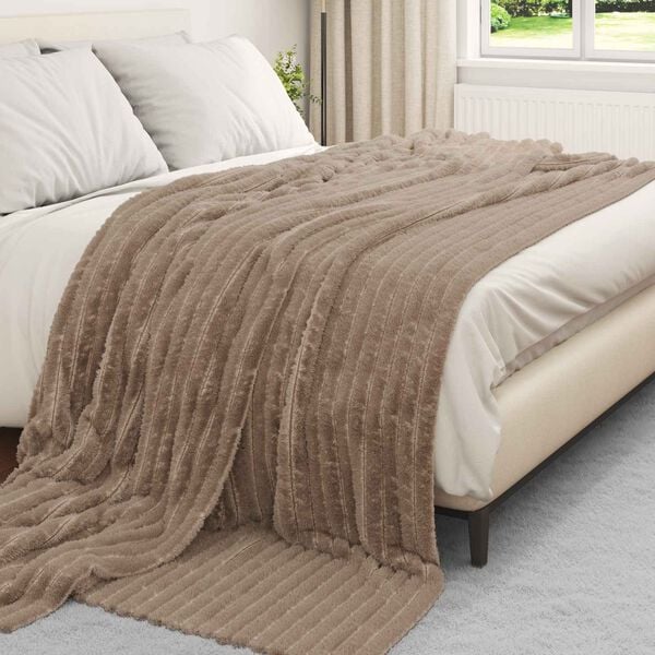 vidaXL Wohndecken 6 pcs Kamel 270 x 240 cm Fleece