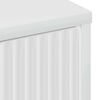 vidaXL Sideboard Hochglanz Wei&szlig; 89,5 x 33 x 82 cm Holzwerkstoff