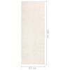 vidaXL Teppich Weich Rutschfest 67x180 cm Beige