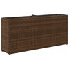 vidaXL Hochbeet mit 2 F&auml;chern Braun 90x20x40 cm Poly Rattan