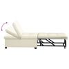 vidaXL Schlafsofa Creme 194 x 67 x 82 cm Samt
