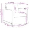 vidaXL Sofa Weinrot Gesamtabmessungen: 78 x 78 x 80 cm (B x T x H)