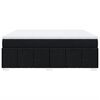vidaXL Boxspringbett mit Matratze Schwarz 180x200 cm Stoff
