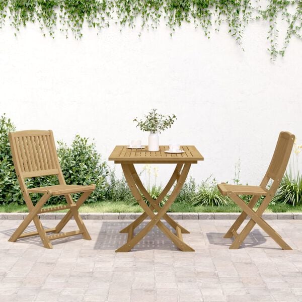 vidaXL Gartenst&uuml;hle 2 Stk. Klappbar 44x50x88 cm Massivholz Akazie