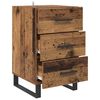 vidaXL Nachttisch mit Schubladen Altholz 40 x 40 x 66 cm Holzwerkstoff